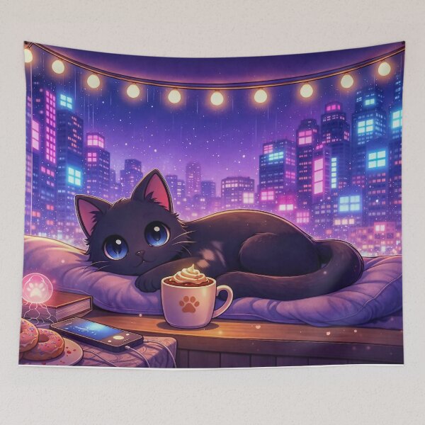 Item preview, Cozy Night in the City designed and sold by Lunatik Cat.