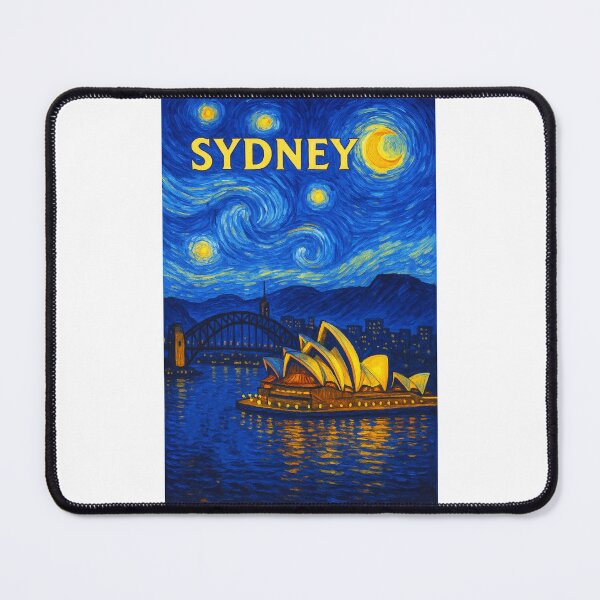 Item preview, ✨ Sydney ✈ – Starry Night Travel Poster – Australia Edition – Harbour of Dreams ✨ designed and sold by WheelieGdArt.
