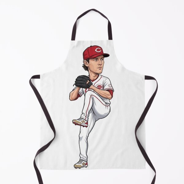 Item preview, Brady Singer Cincinnati Reds Pitcher Big Head Caricature Art designed and sold by artsdylan.