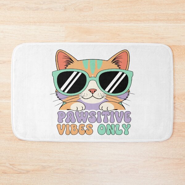 Item preview, cat puns Pawsitive Vibes Only designed and sold by Uglyandcute.