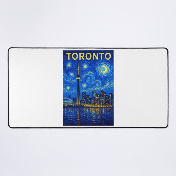 Item preview, ✨Toronto ✈ – Stary Night / Vincent van Gogh Inspired Travel Poster – Canada Edition – THE SIX✨ designed and sold by WheelieGdArt.