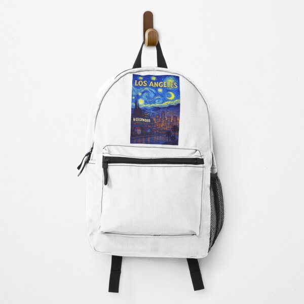 Item preview, ✨Los Angeles ✈ – Stary Night / Vincent van Gogh Inspired Travel Poster – United States Edition – CITY OF ANGELS✨ designed and sold by WheelieGdArt.