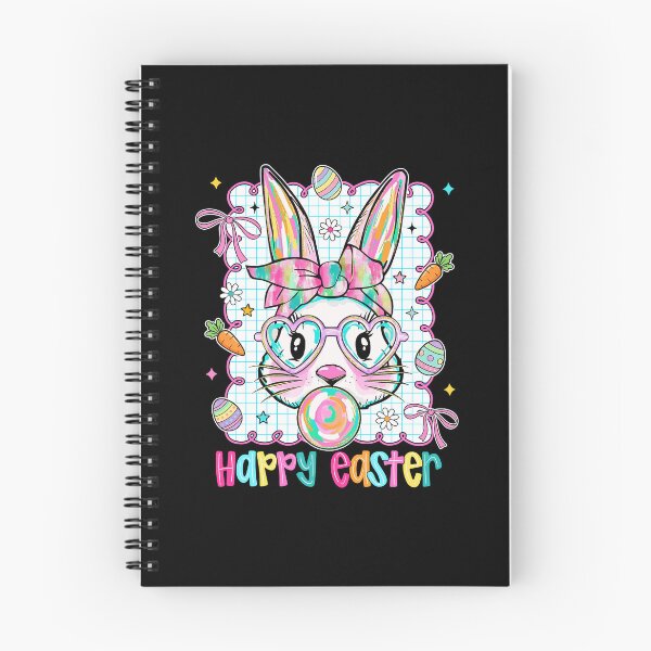 Item preview, Coquette Brushstroke Bunny Face with Glasses Happy Easter designed and sold by jackelmbradyt.