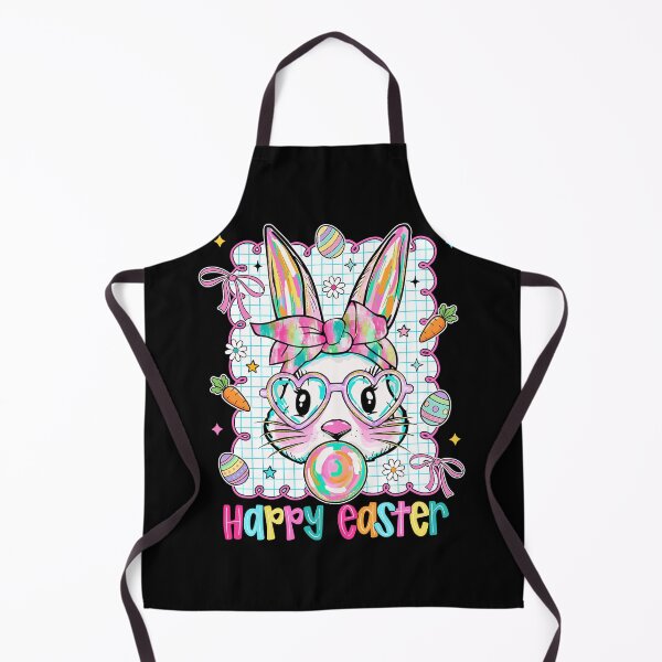 Item preview, Coquette Brushstroke Bunny Face with Glasses Happy Easter designed and sold by jackelmbradyt.