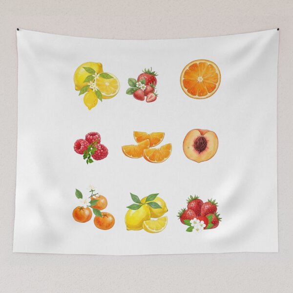 Item preview, Watercolor Citrus and Berry Botanical Illustration Collection designed and sold by VibranPalette.