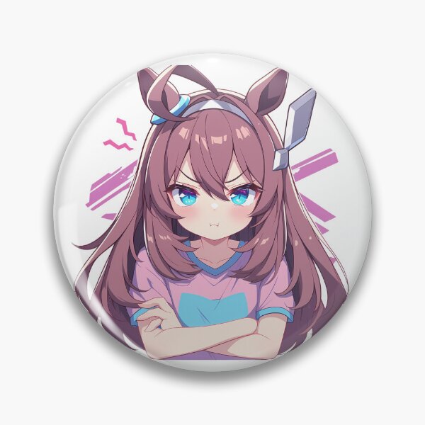 Item preview, Mihono Bourbon Uma Musume Pretty Derby Crossed Arms Chibi designed and sold by 108Recordings.