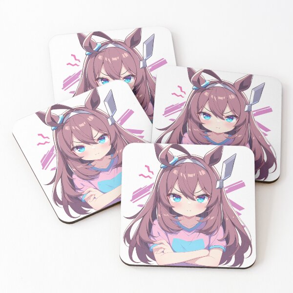 Item preview, Mihono Bourbon Uma Musume Pretty Derby Crossed Arms Chibi designed and sold by 108Recordings.