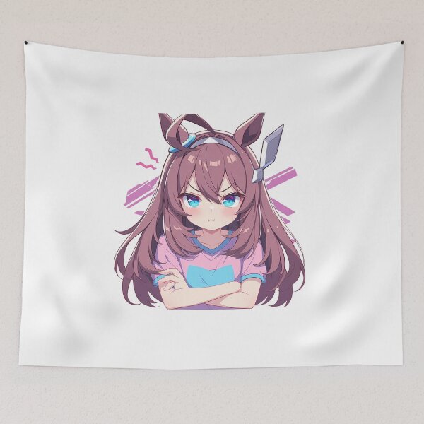 Item preview, Mihono Bourbon Uma Musume Pretty Derby Crossed Arms Chibi designed and sold by 108Recordings.