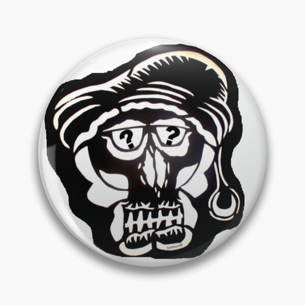 Item preview, Skull with pointed cap, glasses and question mark designed and sold by ZoffArt-Shop.