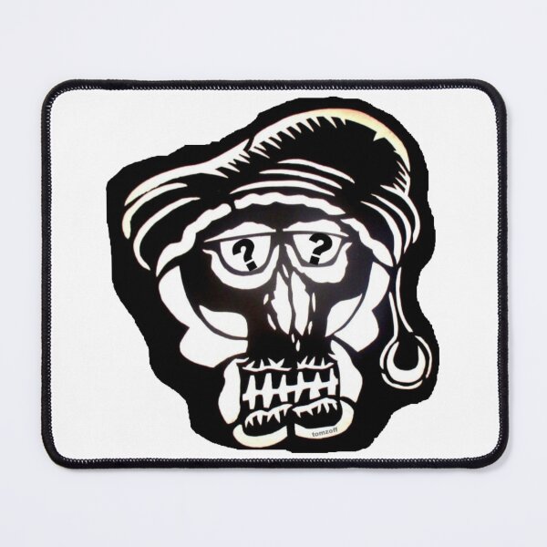Item preview, Skull with pointed cap, glasses and question mark designed and sold by ZoffArt-Shop.