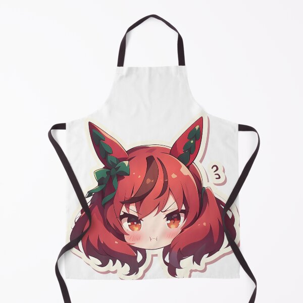 Item preview, Nice Nature Uma Musume Pretty Derby Red Hair Chibi Pout Face designed and sold by 108Recordings.