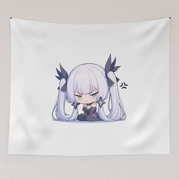 Item preview, Illustrious Azur Lane Chibi Angry Kawaii Waifu Pout designed and sold by 108Recordings.