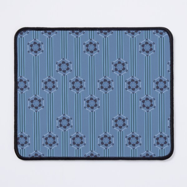 Item preview, Duluth Lighthouses and Ships Radial and Vertical Stripes Blues designed and sold by Digitalmyth's Designs.