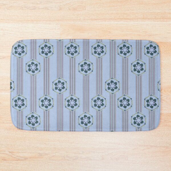Item preview, Duluth Lighthouses and Ships Radial and Vertical Stripes Green on Pale Blue designed and sold by Digitalmyth's Designs.