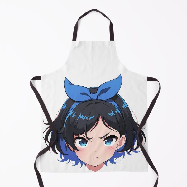 Item preview, Ruka Sarashina Rent A Girlfriend Chibi Angry Blue Bow designed and sold by 108Recordings.