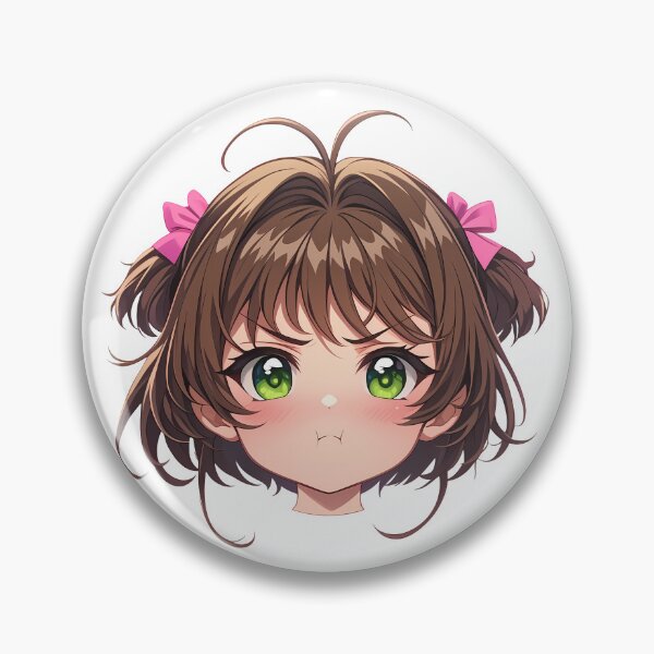Item preview, Sakura Kinomoto Cardcaptor Sakura Chibi Angry Pout designed and sold by 108Recordings.