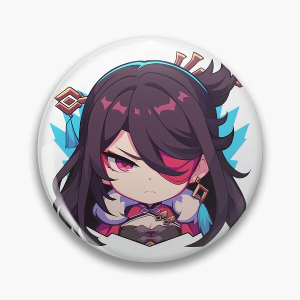 Item preview, Beidou Genshin Impact Chibi Kawaii Angry Waifu designed and sold by 108Recordings.