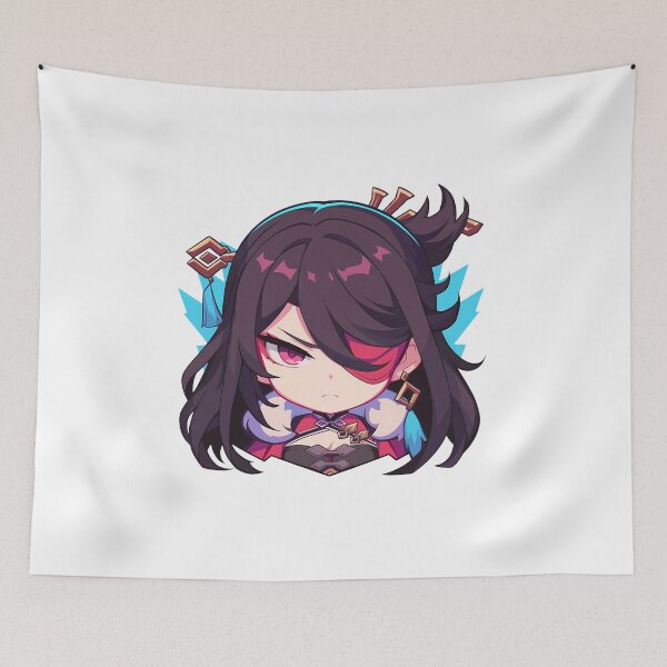 Item preview, Beidou Genshin Impact Chibi Kawaii Angry Waifu designed and sold by 108Recordings.