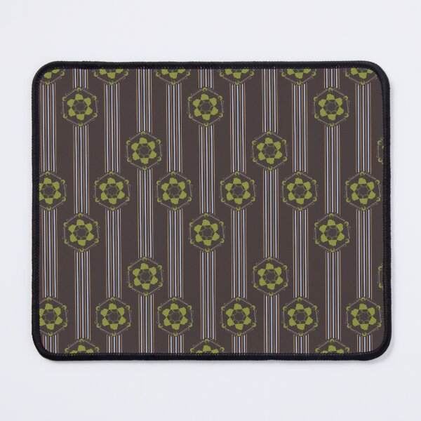 Item preview, Duluth Lighthouses and Ships Radial and Vertical Stripes Olive on Brown designed and sold by Digitalmyth's Designs.
