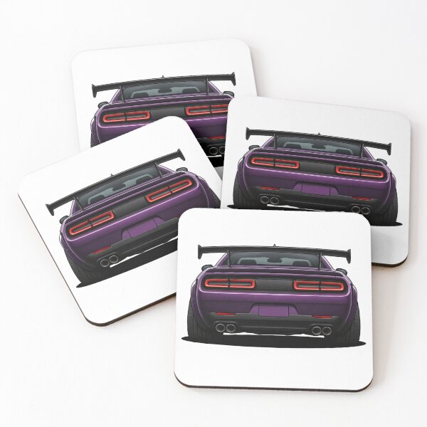 Item preview, Purple Muscle Car Rear View – Widebody Street Performance Design designed and sold by GT Garage.