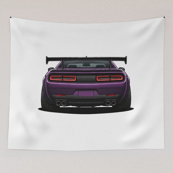 Item preview, Purple Muscle Car Rear View – Widebody Street Performance Design designed and sold by GT Garage.