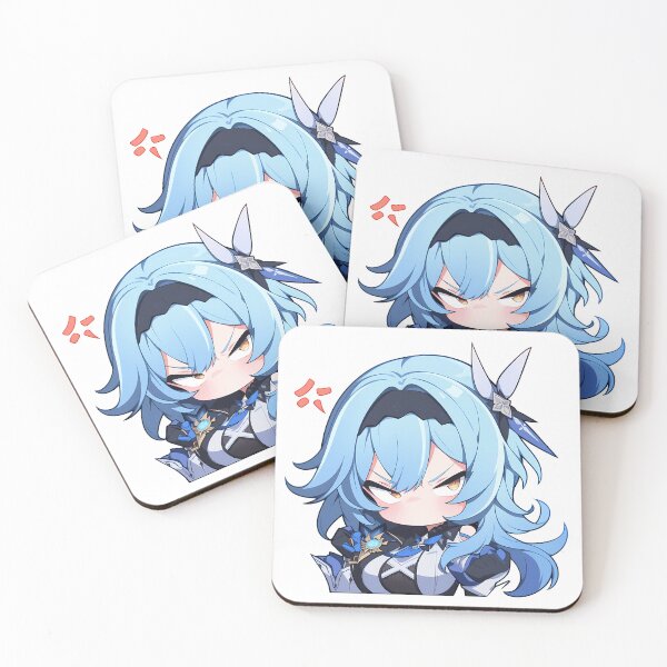Item preview, Eula Genshin Impact Chibi Kawaii Angry Waifu designed and sold by 108Recordings.