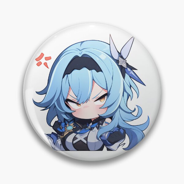 Artikelvorschau, Eula Genshin Impact Chibi Kawaii Wütende Waifu entworfen und verkauft von 108Recordings.