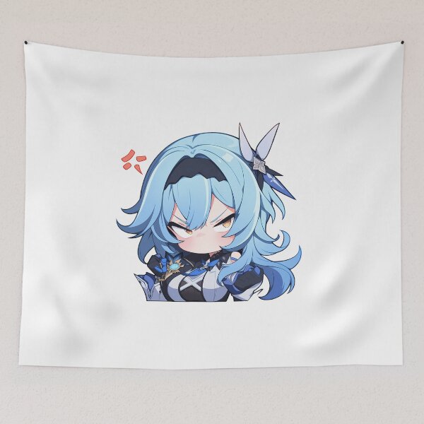 Item preview, Eula Genshin Impact Chibi Kawaii Angry Waifu designed and sold by 108Recordings.