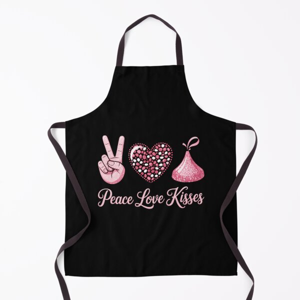 Item preview, Valentines Day Peace Love Heart Chocolate Kisses Graphic designed and sold by PunkNation-Arts.