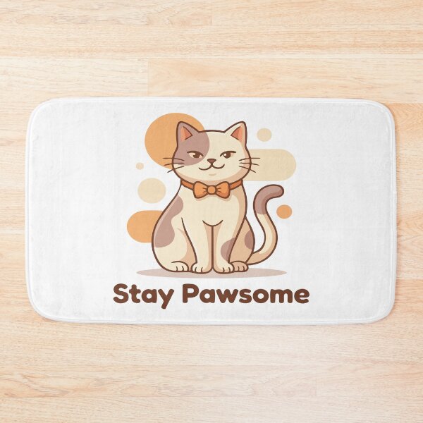 Item preview, cat puns Stay Pawsome designed and sold by Uglyandcute.