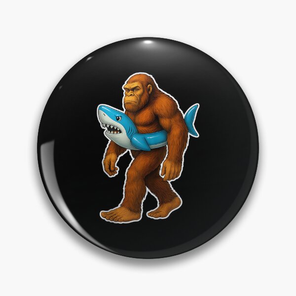 Item preview, Pool Bigfoot Shark Sasquatch Shark Float for Boys Kids Men designed and sold by RichardXRichard.
