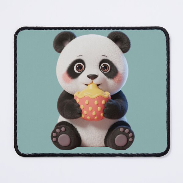 Item preview, Baby Panda Eating Strawberry. designed and sold by Brochamorocha.