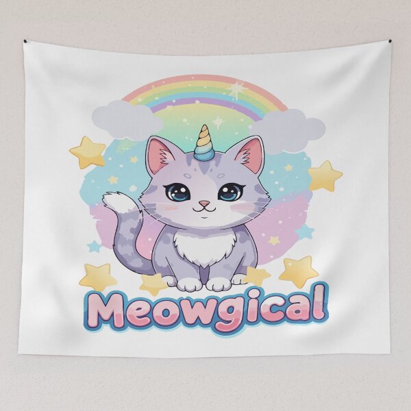 Item preview, cat puns Meowgical designed and sold by Uglyandcute.