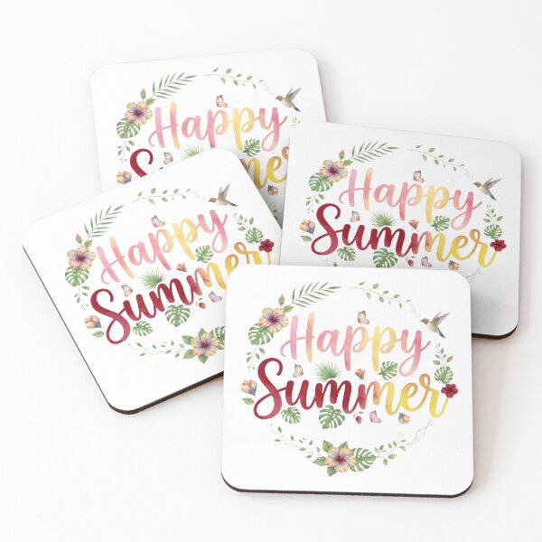 Item preview, Watercolor image of a happy tropical summer designed and sold by VibranPalette.