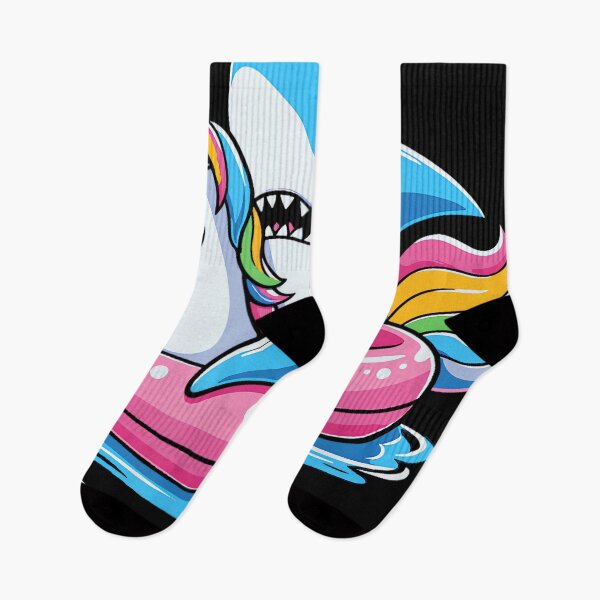 Item preview, Pool Party Funny Shark And Unicorn Swimming Summer designed and sold by RichardXRichard.
