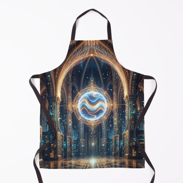 Item preview, AI Cathedral Server Core Glowing Sci Fi Fantasy Art designed and sold by MystArt1.