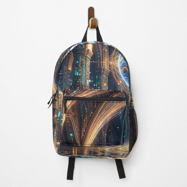 Item preview, AI Cathedral Server Core Glowing Sci Fi Fantasy Art designed and sold by MystArt1.