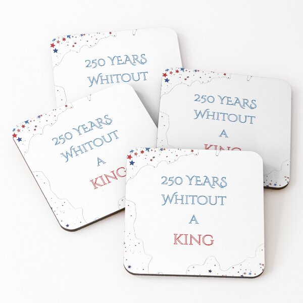 Item preview, 250 Years Without a King Minimalist Design – USA 250 Anniversary Statement Art designed and sold by Salvemar.