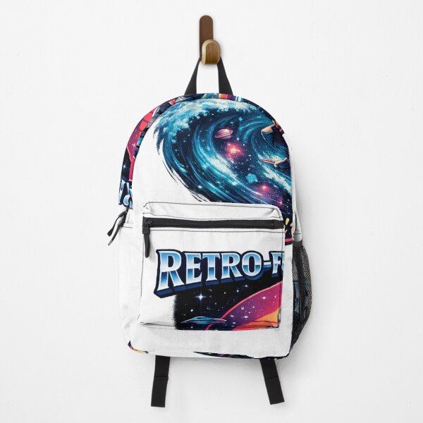 Item preview, Retro Futuristic Space Surfer Waves designed and sold by Dresut.