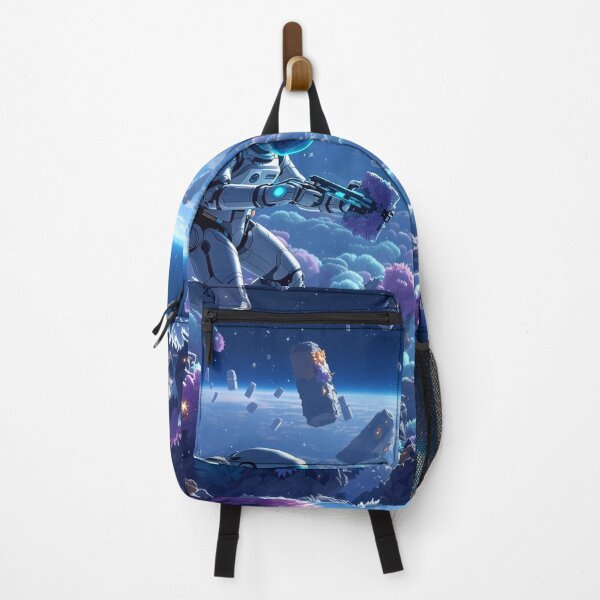 Item preview, Robot Astronaut Space Satellite Graveyard Sci Fi Art designed and sold by MystArt1.