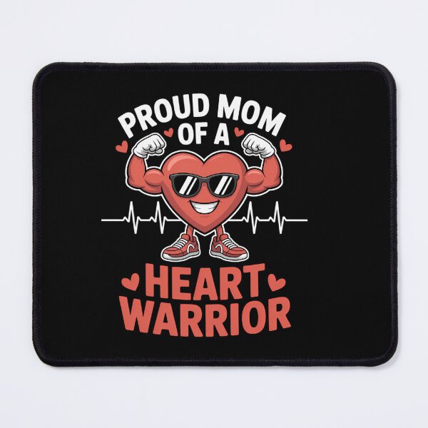 Item preview, Proud Mom of a Heart Warrior CHD Awareness designed and sold by HellD3vil-Art.