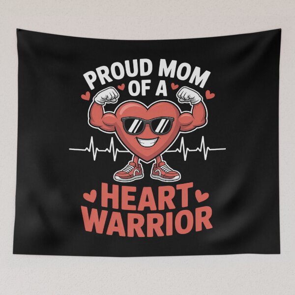 Item preview, Proud Mom of a Heart Warrior CHD Awareness designed and sold by HellD3vil-Art.