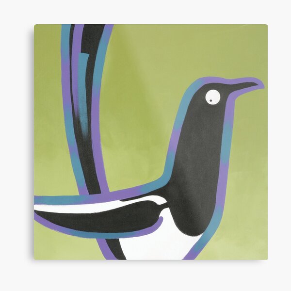 Magpie Metal Print
