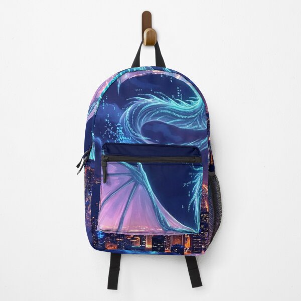 Item preview, Holographic Dragon Data Streams Neon City Fantasy Art designed and sold by MystArt1.