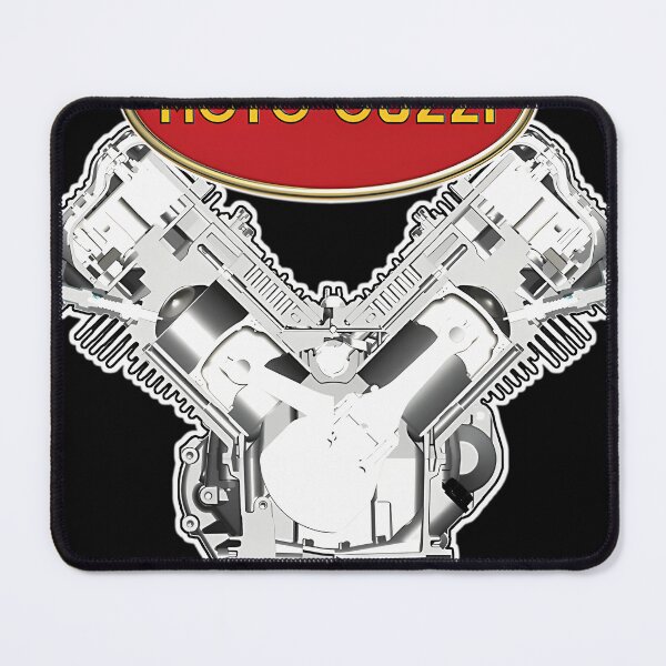 Item preview, Guzzi Logo And Engine T-Shirt designed and sold by Momoverse.