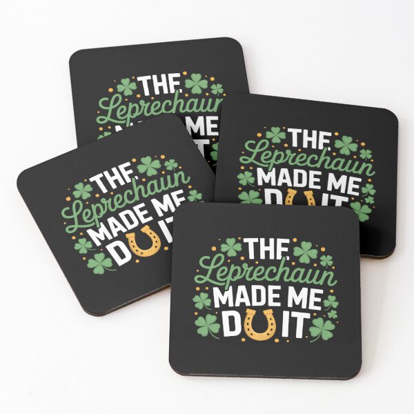 Item preview, The Leprechaun Made Me Do It Shamrock Saint Patricks Day designed and sold by HellD3vil-Art.