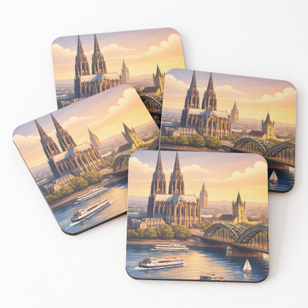 Item preview, Vintage Cologne Germany Travel Sticker with Cathedral & Bridge designed and sold by FestivityFinds.