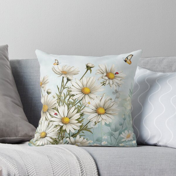 Item preview,  Birthday Daisies with Butterflies and Ladybugs  designed and sold by SalonOfArt.