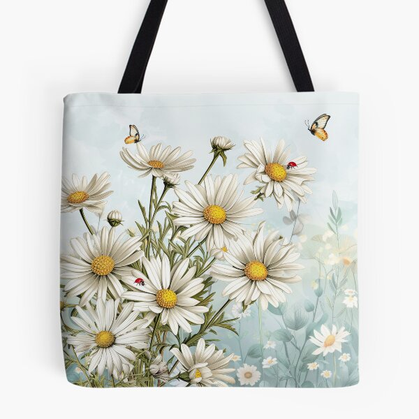 Item preview,  Birthday Daisies with Butterflies and Ladybugs  designed and sold by SalonOfArt.