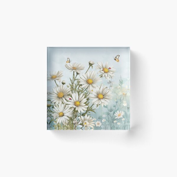 Item preview,  Birthday Daisies with Butterflies and Ladybugs  designed and sold by SalonOfArt.